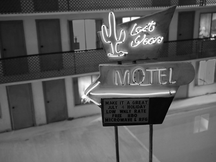 Lost Year Motel (detail), 2020 mixed media sculpture with video © Studio la Città, Verona